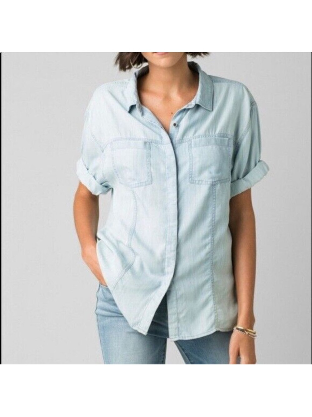 Prana Women’s Denim Button-Up Shirt